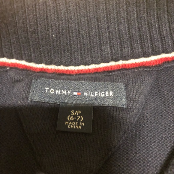 Tommy Hilfiger Boys Zip Front Sweater Size Small 6/7 - Picture 2 of 7